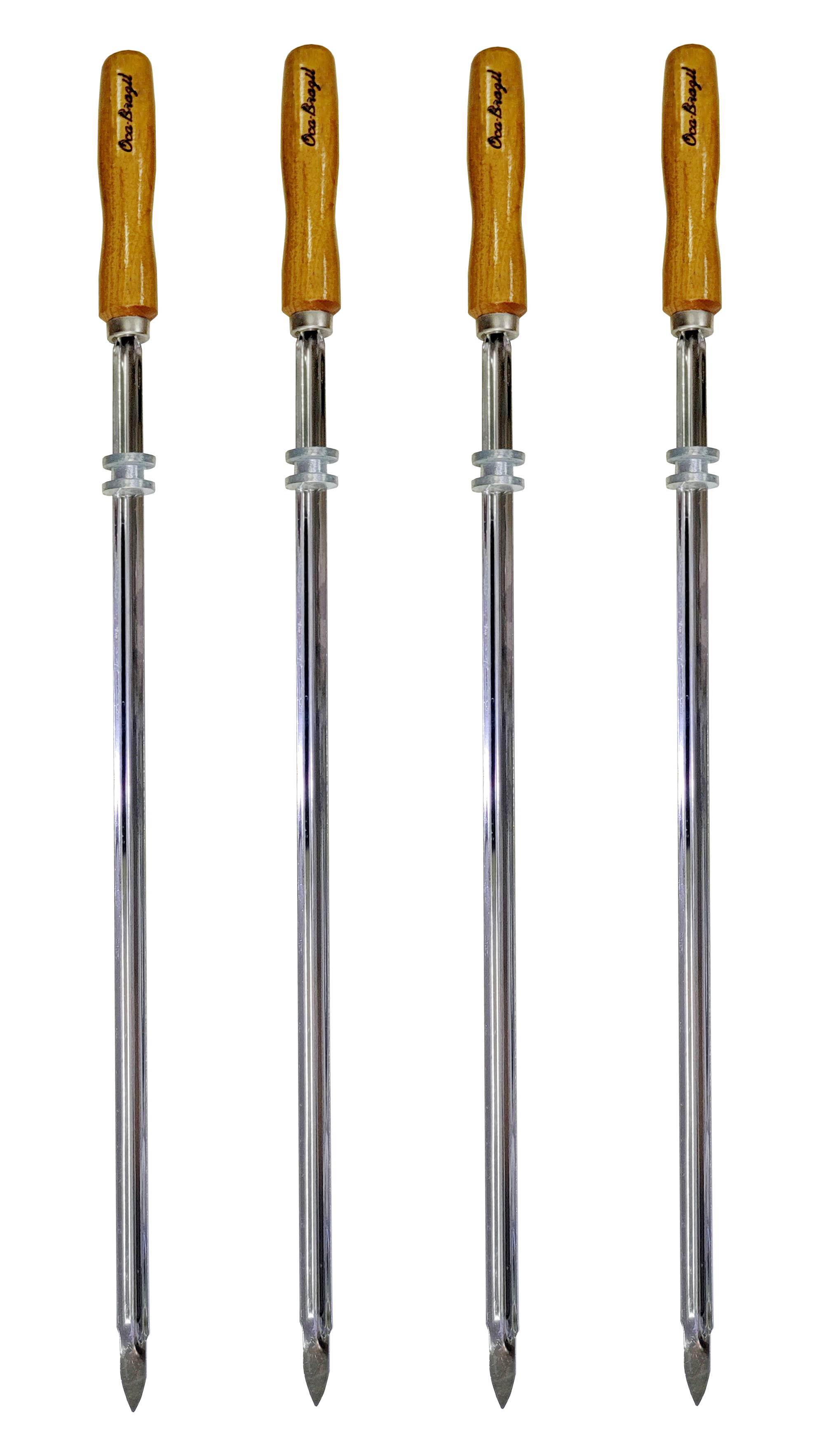 Medium Cuts - Set of 4 Brazilian Skewers - Professional Grade Medium Cuts - Set of 4 Brazilian Skewers - Professional Grade